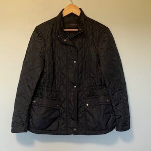Coach Women's Quilted Black Utility Jacket